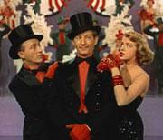 A scene from the movie 'White Christmas,' starring Bing Crosby, Danny Kaye and Rosemary Clooney  