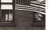 'Parade-Hoboken, New Jersey,' by Robert Frank, the first photograph in 'The Americans.'