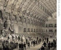 An event room at the Universal Exhibition of 1855 in Paris