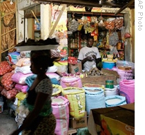 A market in Dakar, Senegal