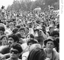 Woodstock concertgoers