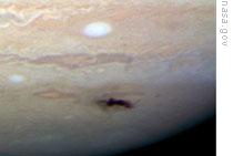 The newly discovered spot on Jupiter