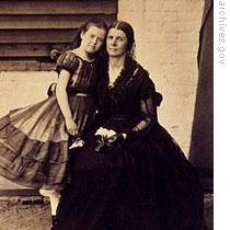 A photograph of Rose O'Neal Greenhow and her daughter Rose